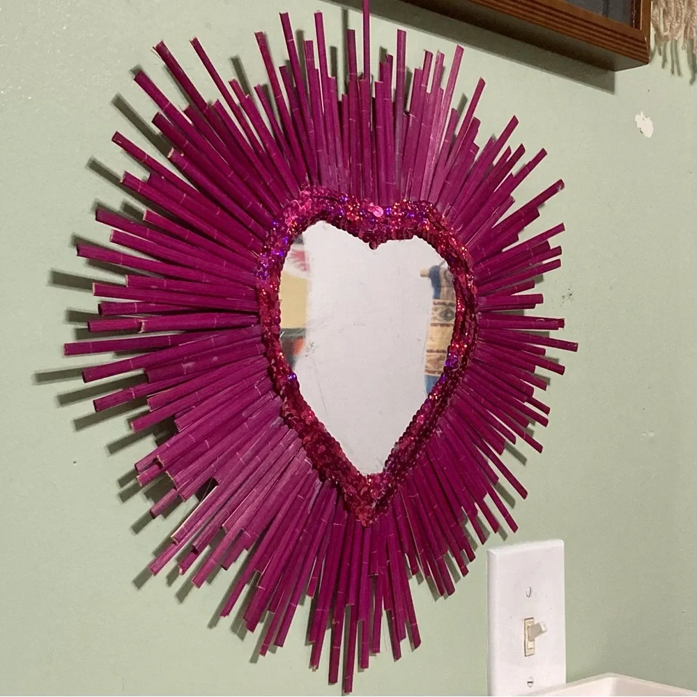 Heart Mirror Wall Art Decor- 17